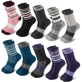 10 Pairs Warm Wool Socks - Thick Knit Thermal Boot Crew