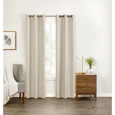 1pc 40"x108" Blackout Celeste Draft Stopper Curtain Panel Ivory - Eclipse