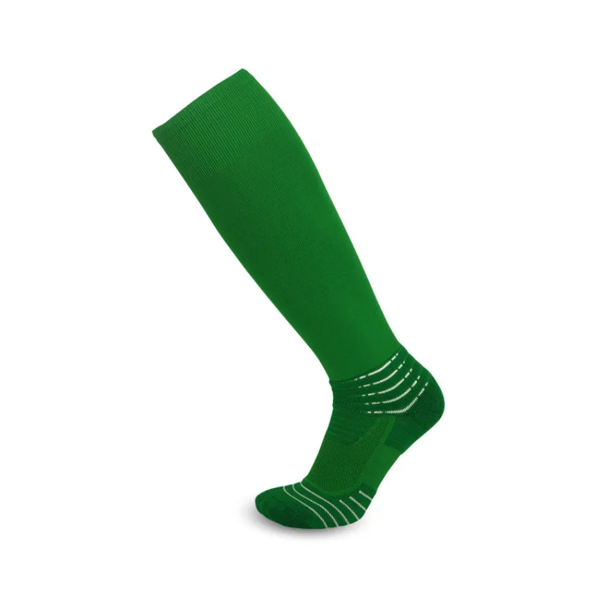 3 Pack Green Mens Football Socks Thick Cushioned