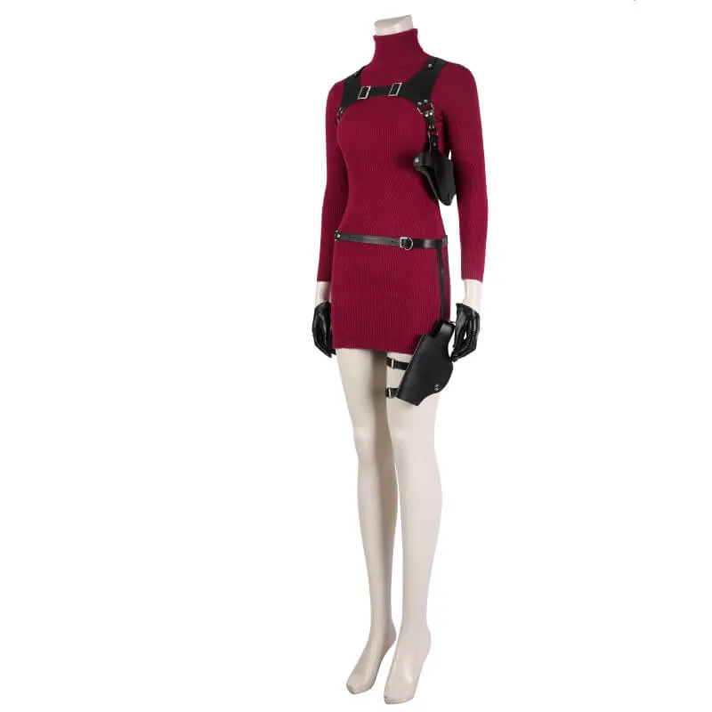 Ada Wong Cosplay RE4 Remake Ada Dress Resident Evil 4 Ada Wong Outfit Hallowen Costume