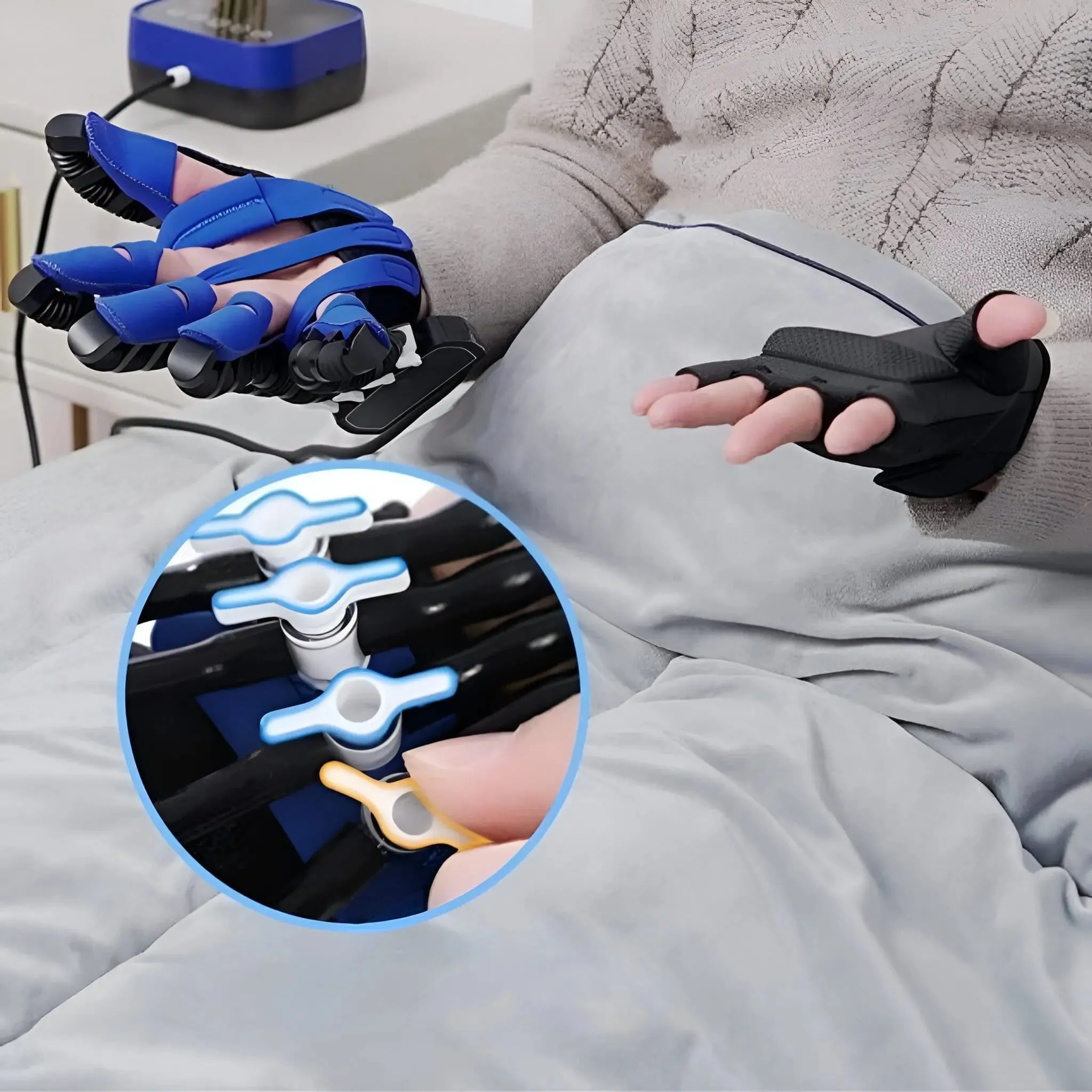 Advanced Rehabilitation Robot Gloves - Device Finger Exerciser For Stroke Patients