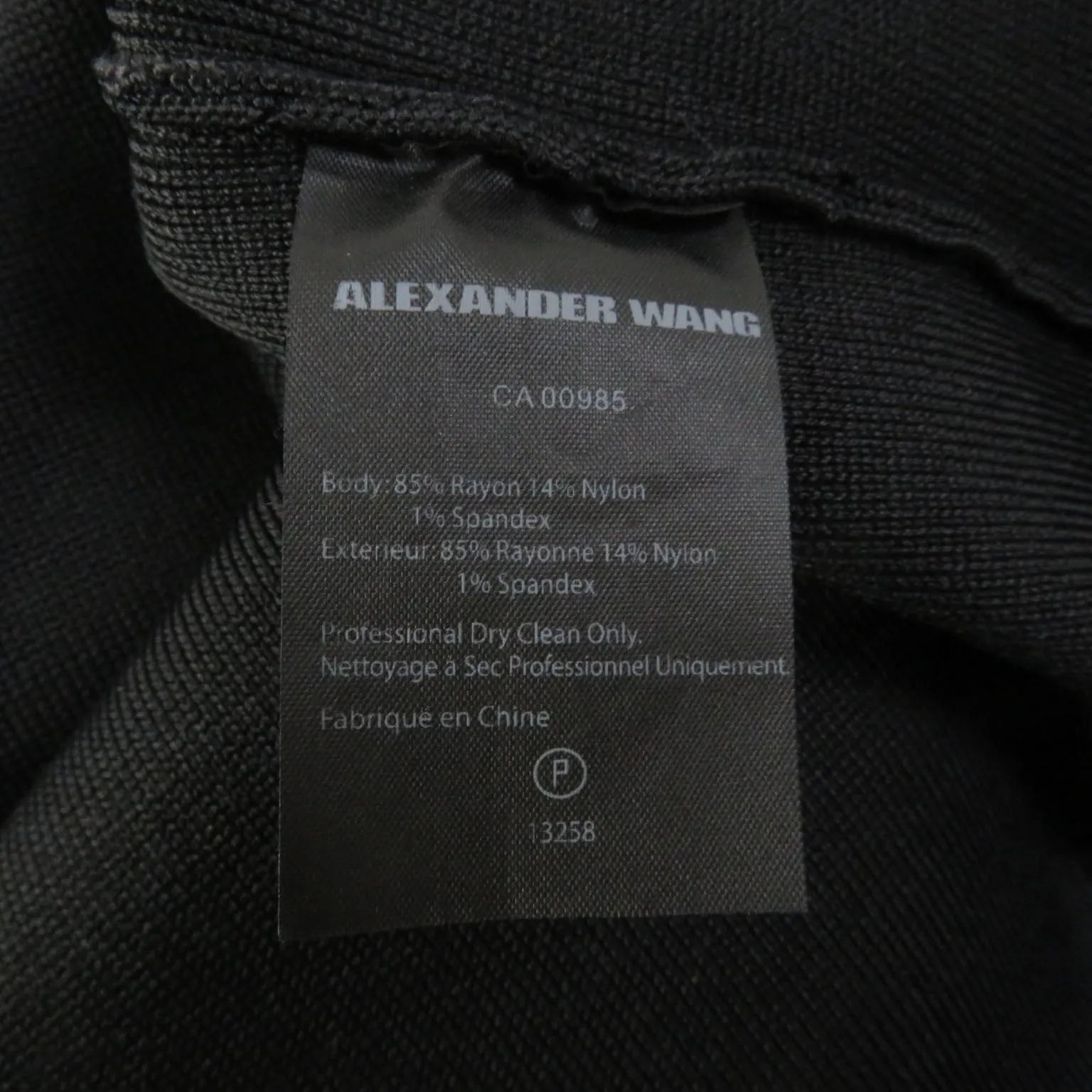 Alexander Wang Black Knit Dress S