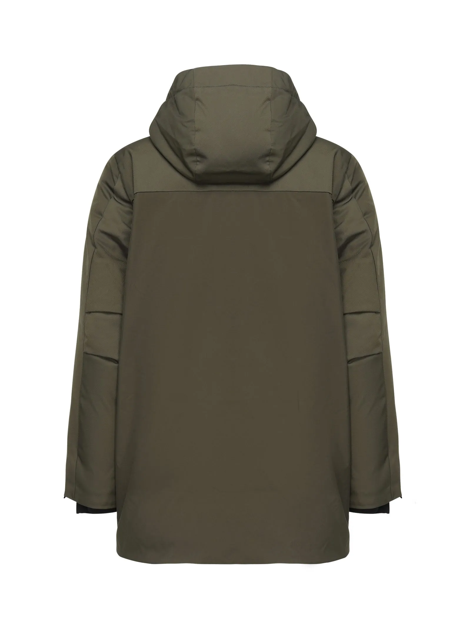 Army Green Nylon Parka Coat