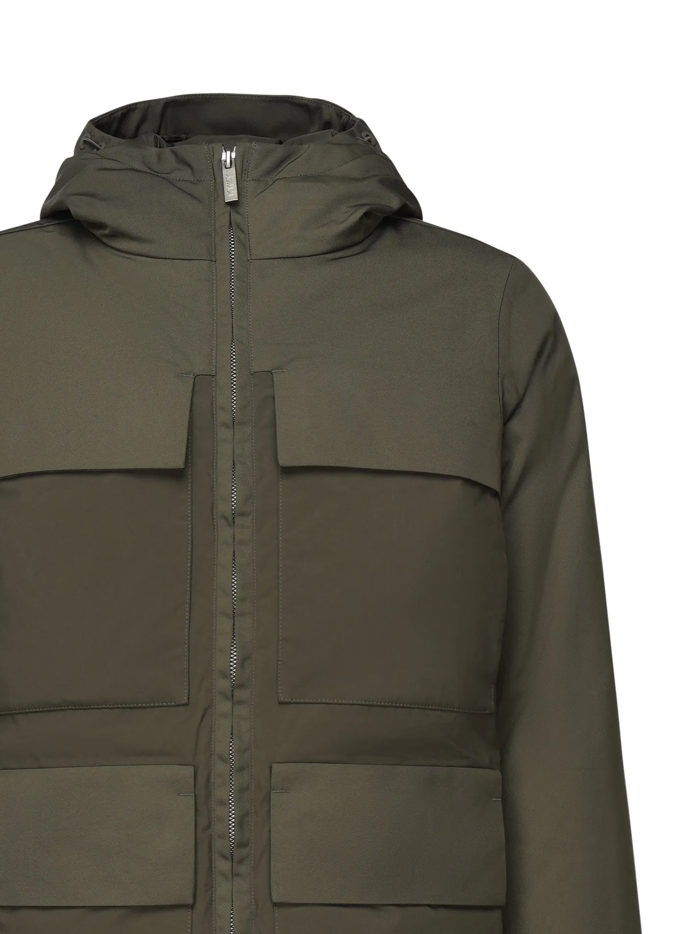 Army Green Nylon Parka Coat