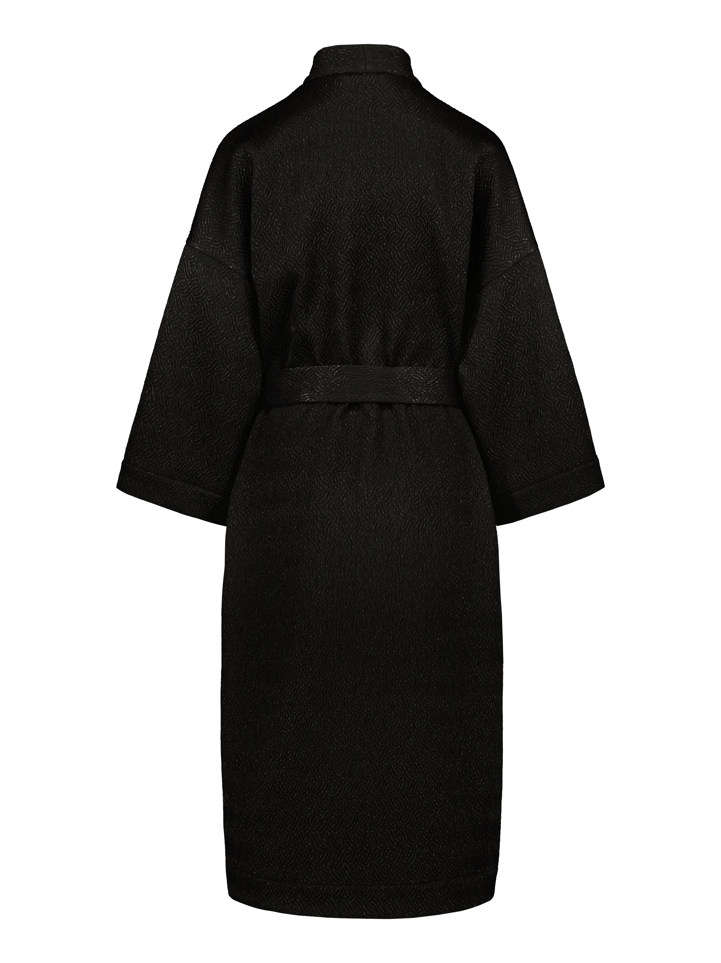 ASTORIA KIMONO WRAP JACKET - Black wave