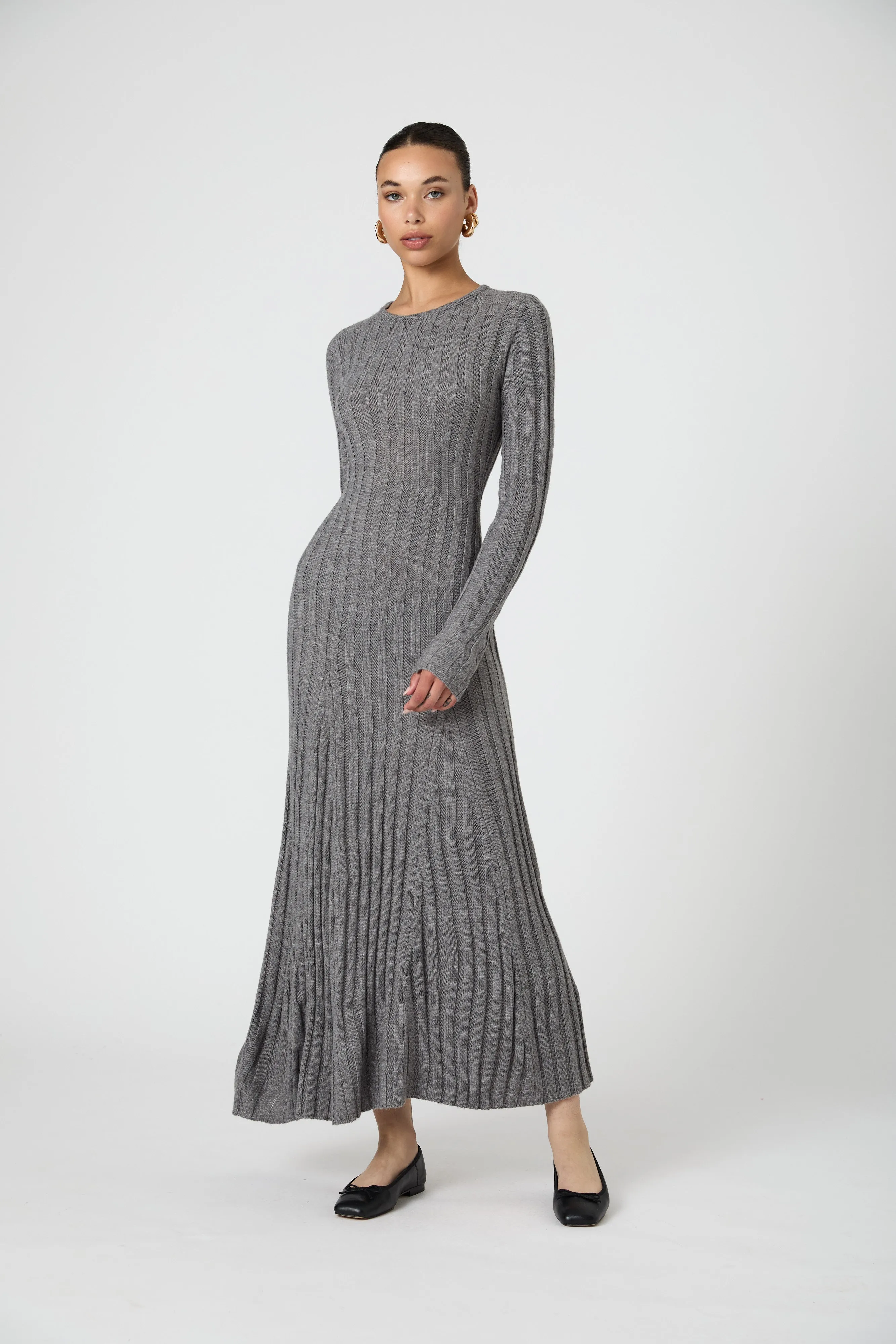 Babysoft Long Sleeve Midi Dress