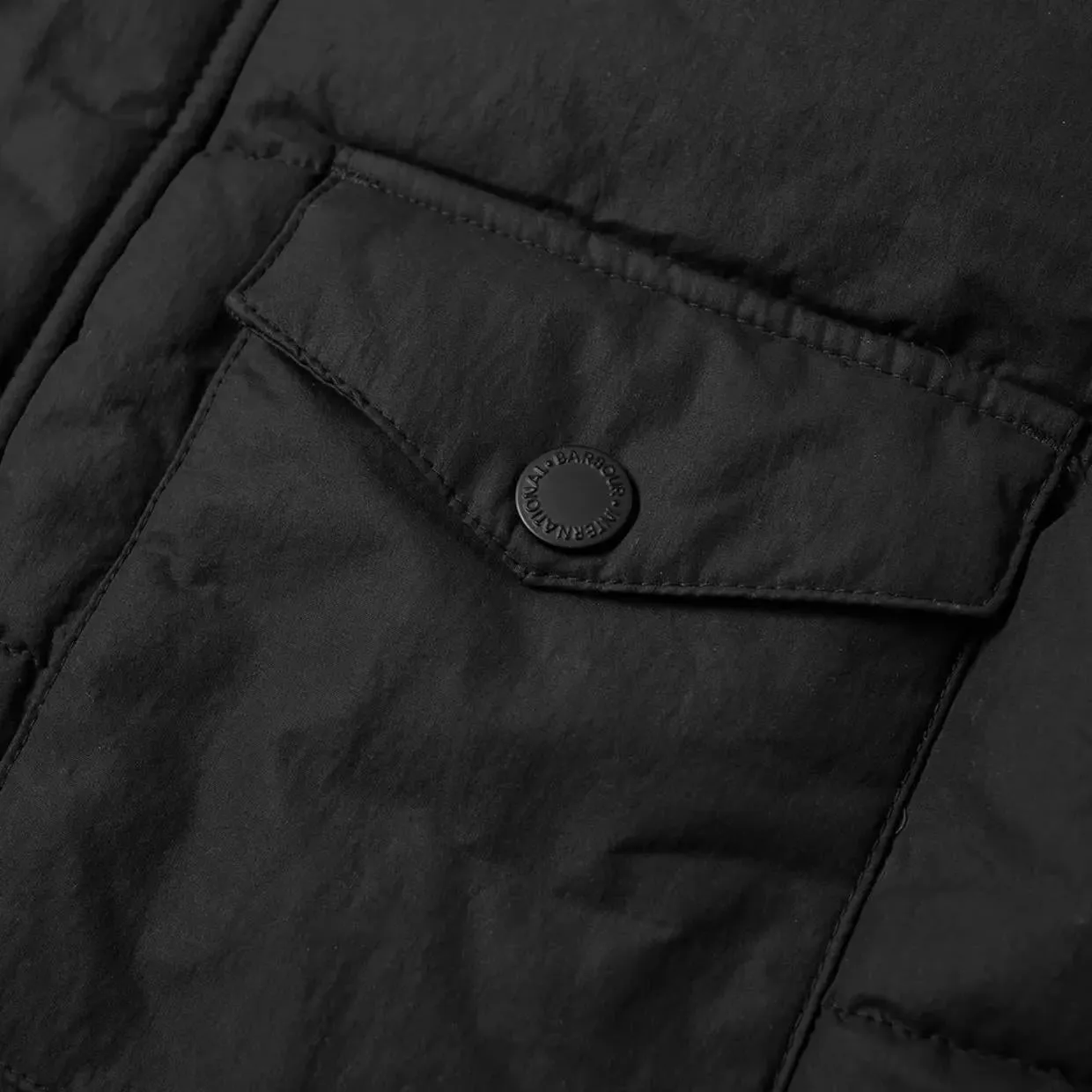 Barbour Pivot Quit Black Jacket