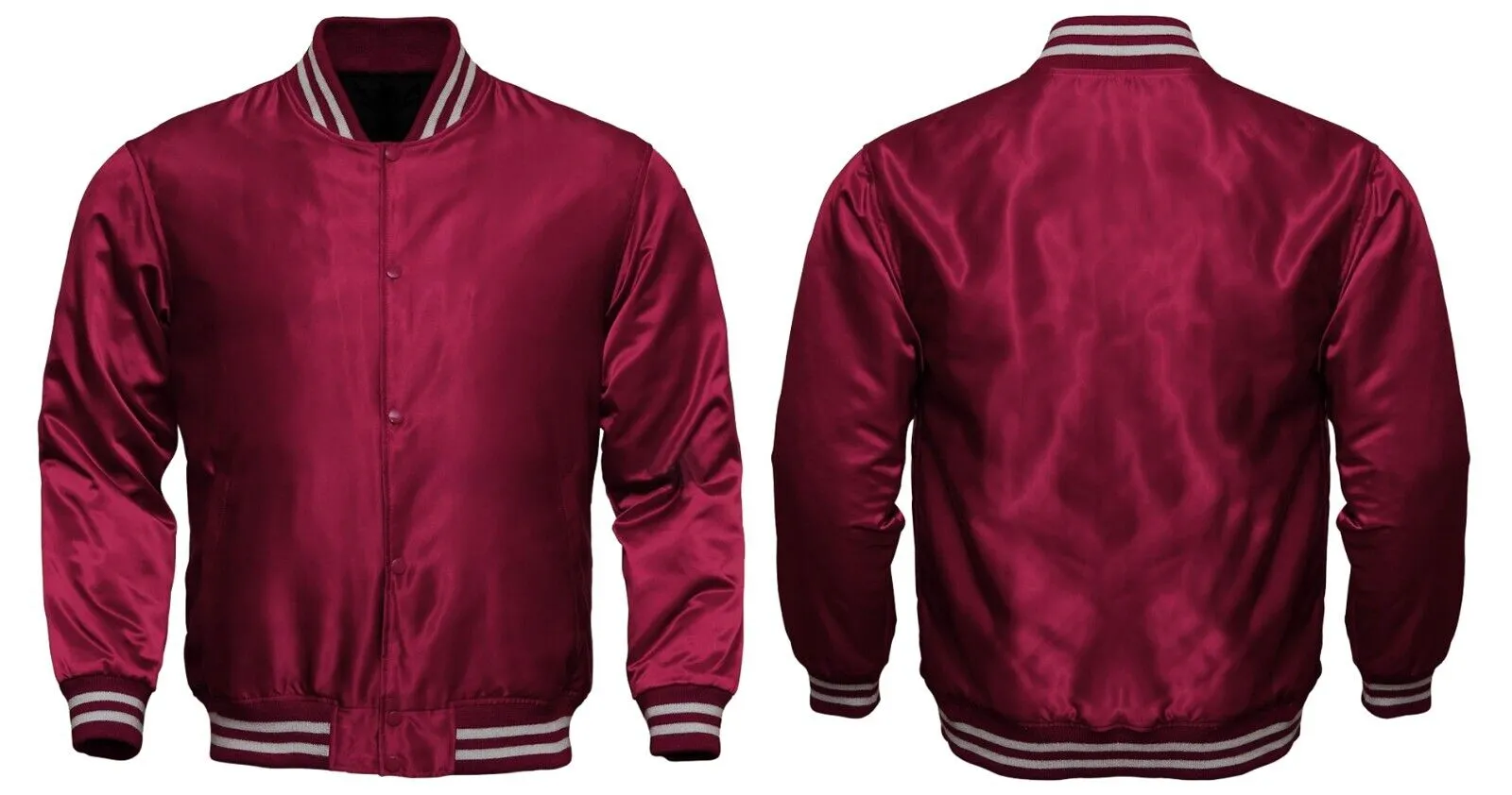 Baseball College Letterman Varsity Jacket Satin Bomber Super Quality Sports Wear-06