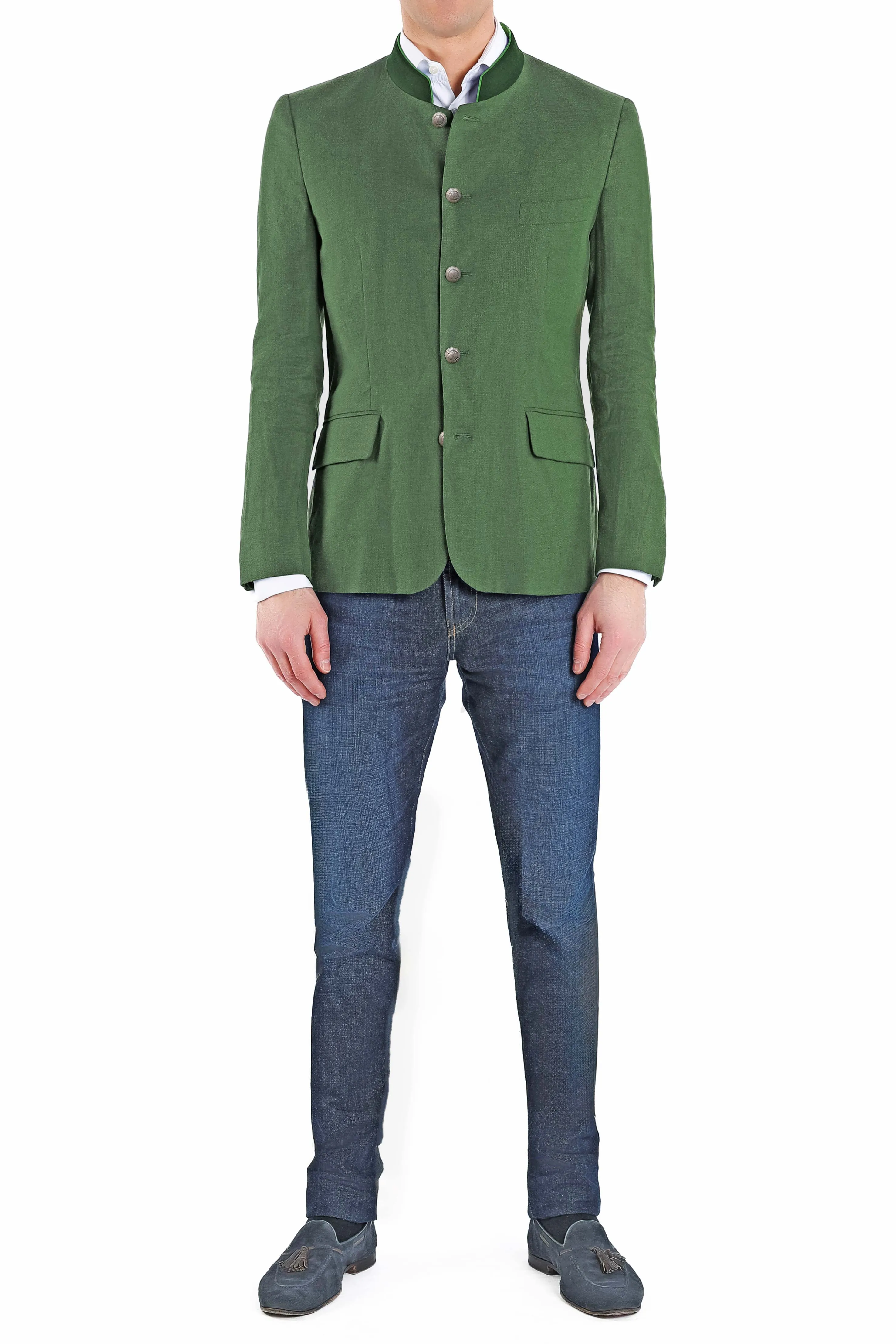 Bavarian Blazer from Stretch-Linen in green