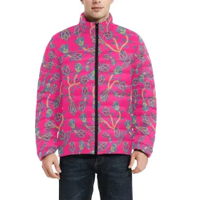 Beaded Lemonade Men's Stand Collar Padded Jacket