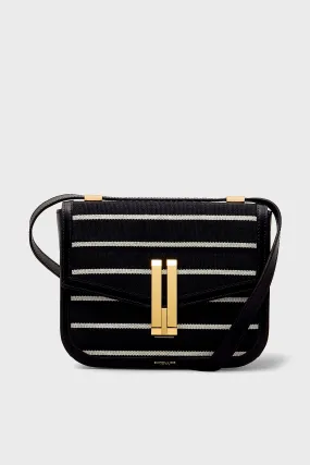 Black Breton Stripe Canvas Vancouver Bag