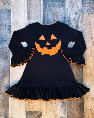 Black Pumpkin Knit Costume Dress