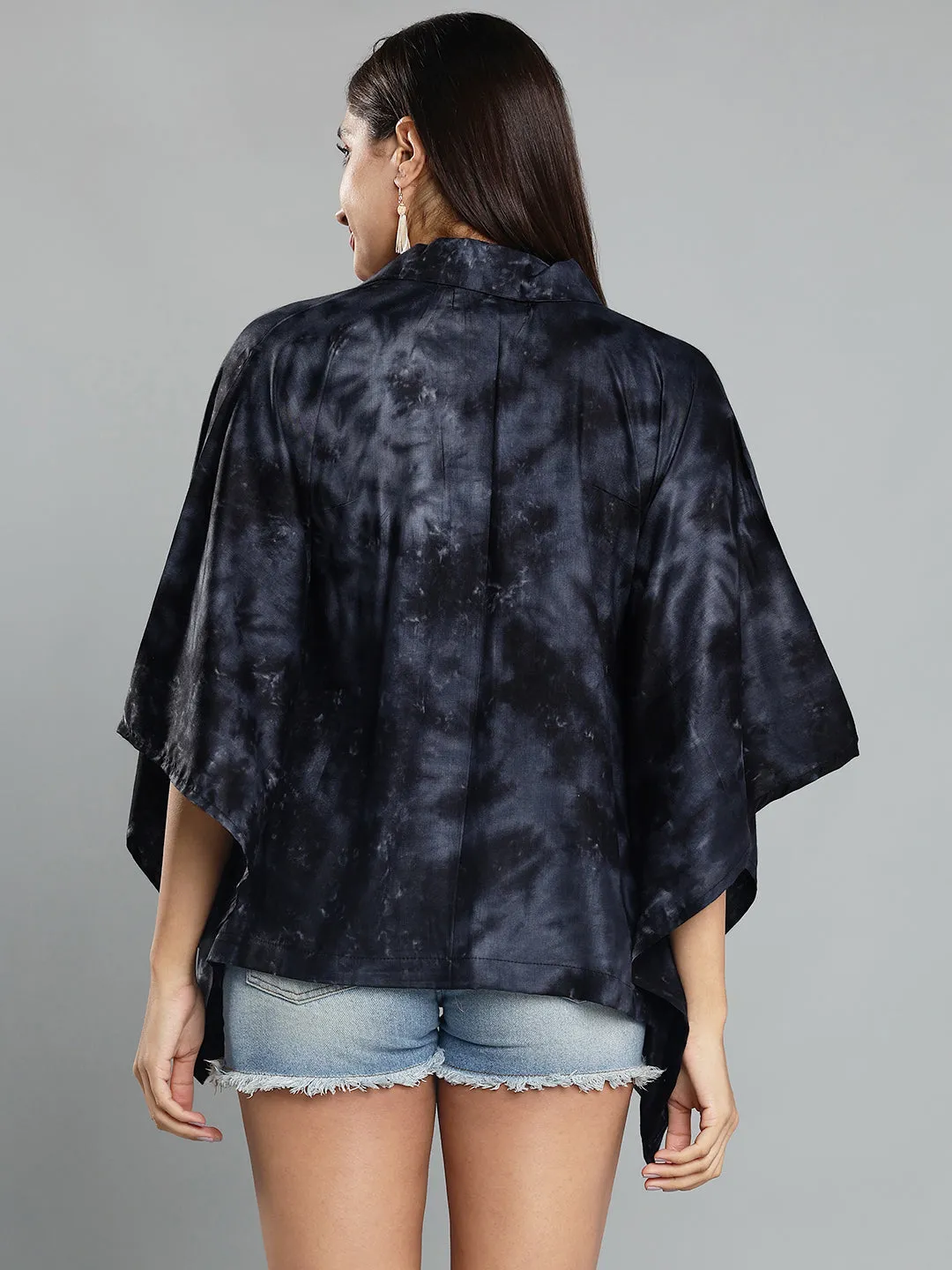 Black Rayon TieDyeTop- Elysian