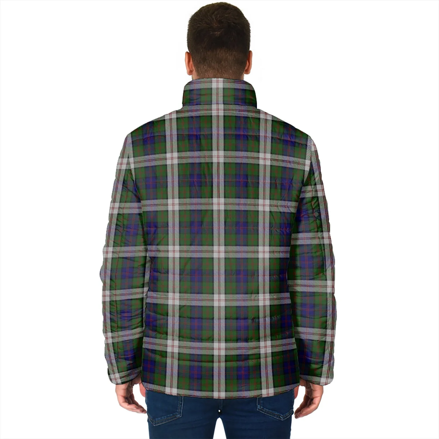 Blair Dress Tartan Padded Jacket with Family Crest