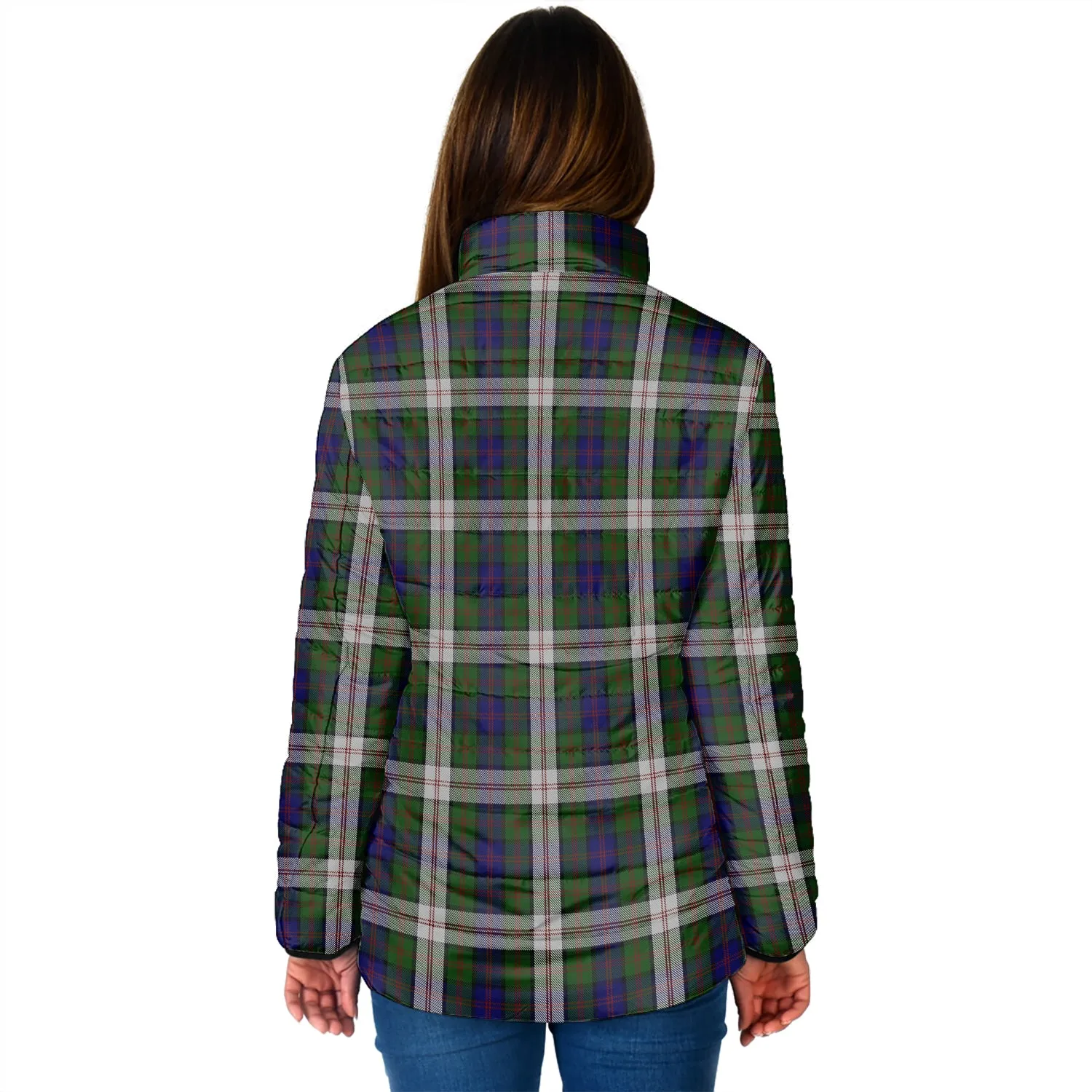 Blair Dress Tartan Padded Jacket with Family Crest