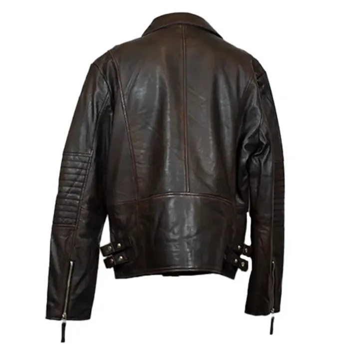 BOL Men's Classic Biker Look Leather Fashion Jacket