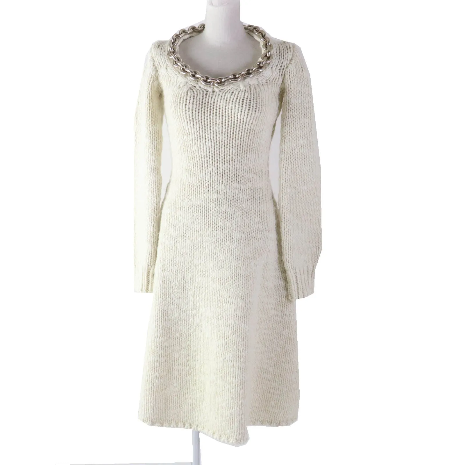 Bottega Veneta Wool Nylon Knit Dress XS