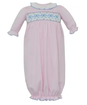 Bows Knit Gown- Pink