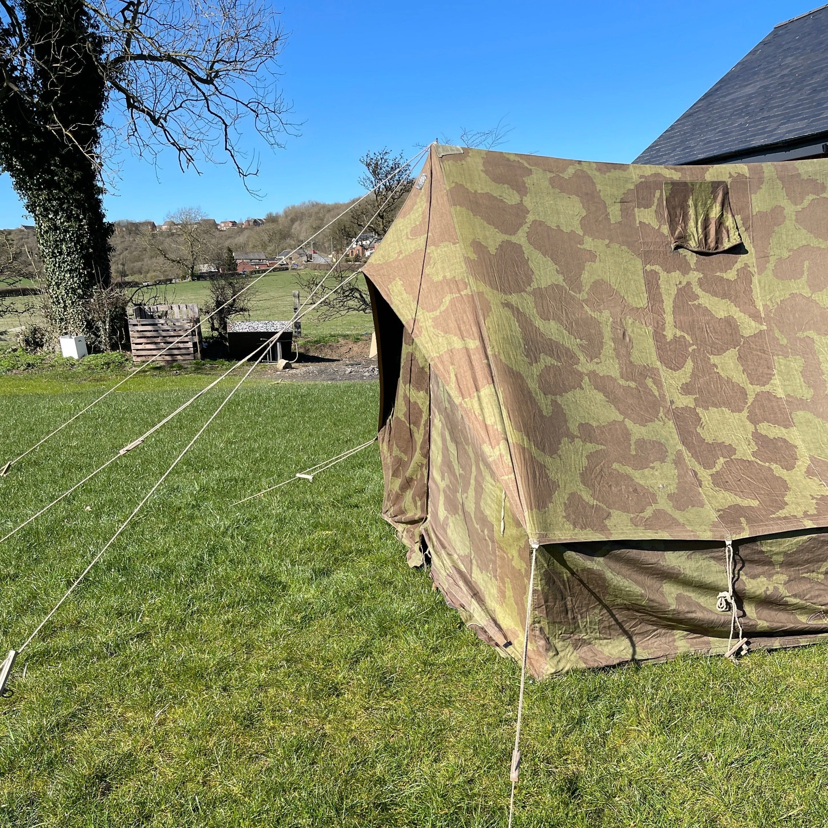 British Airborne Camouflage Tent Light Patrol. Cat NO AD 8610