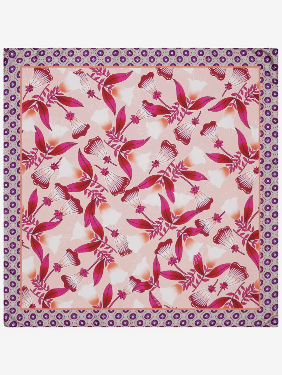 Bruna (pink)- soft and lightweight Italian foulard from pure silk