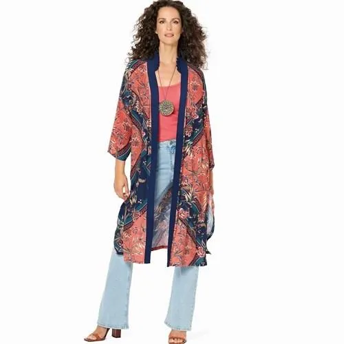 Burda Pattern X06244 Misses' Kimono-Style Coat Or Jacket (8-18)