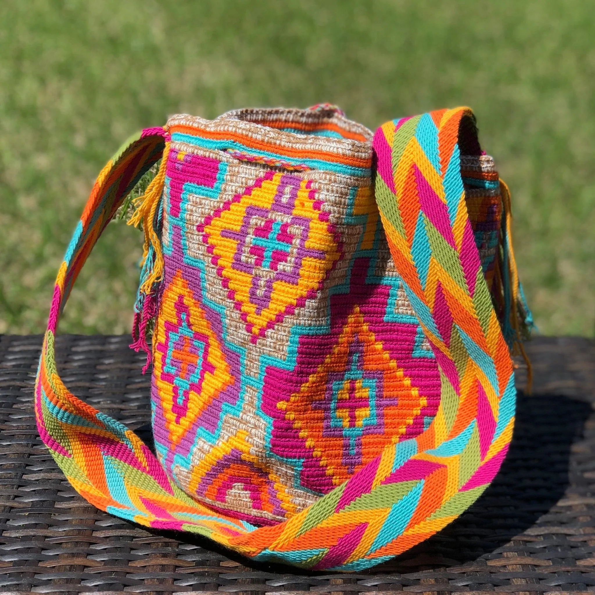 Caribbean Sunset Crochet Beach Bag