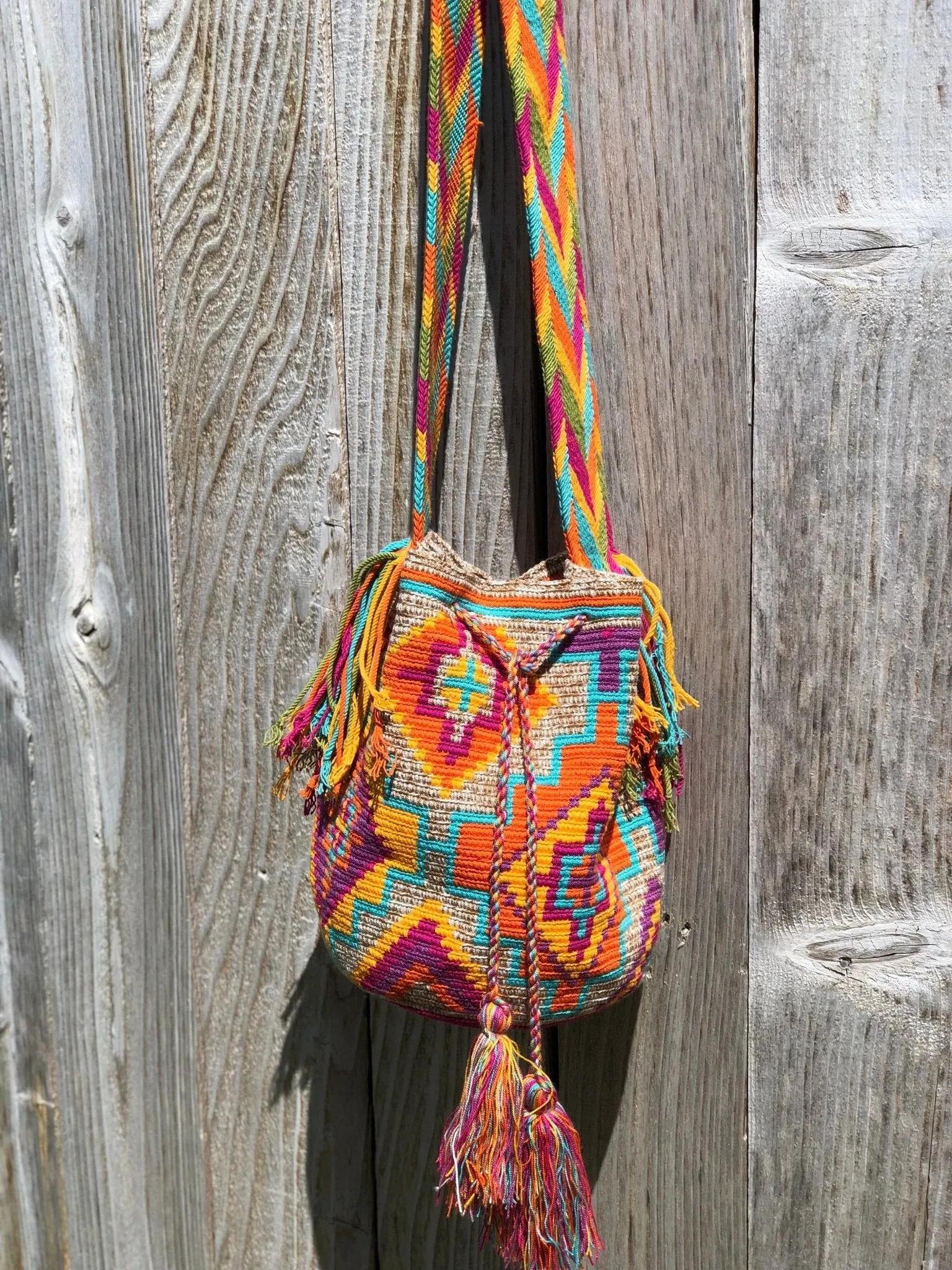 Caribbean Sunset Crochet Beach Bag