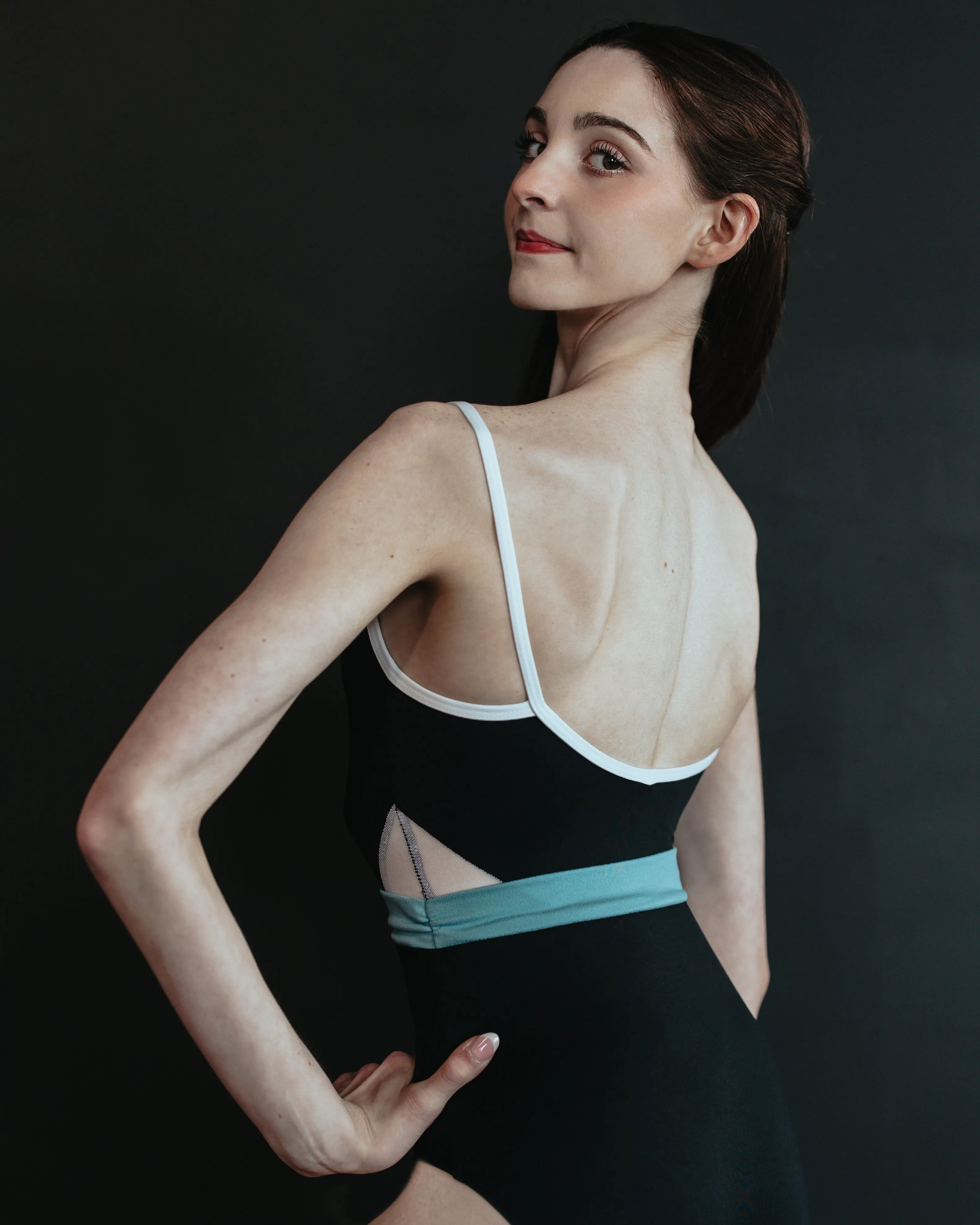 Chromatic Sash Camisole Leotard