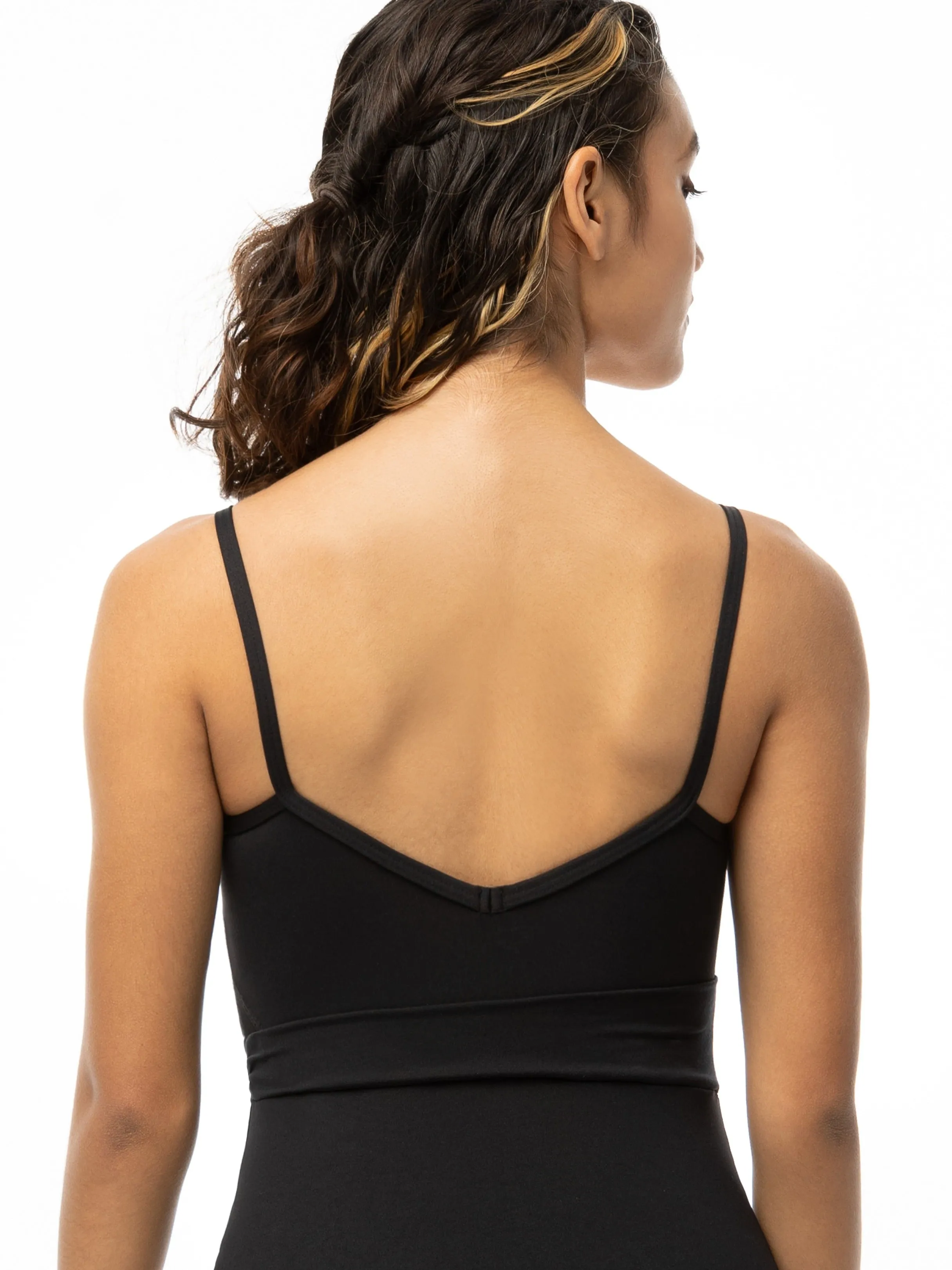 Chromatic Sash Camisole Leotard