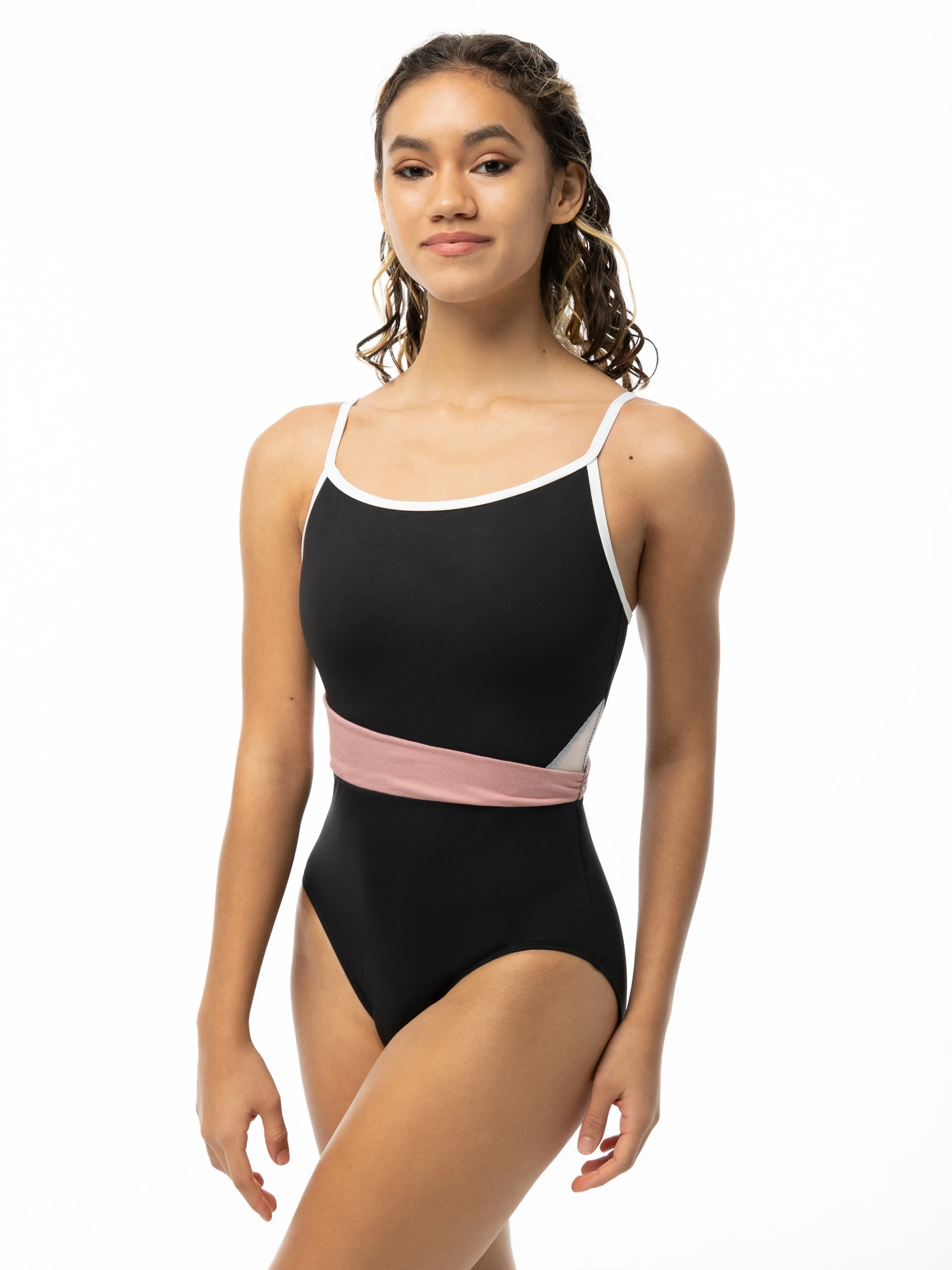 Chromatic Sash Camisole Leotard