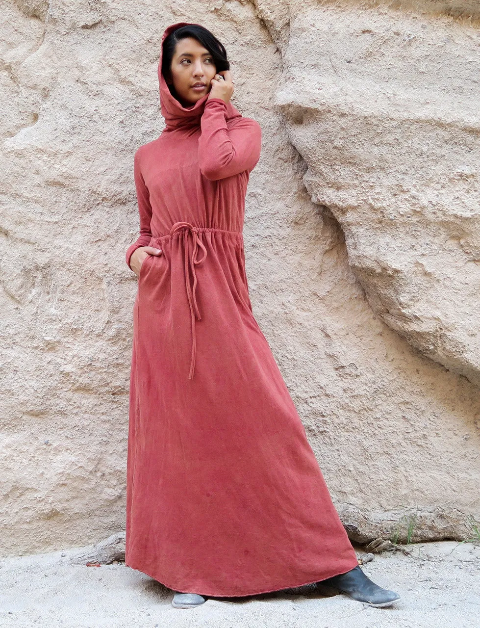 Chunky Cowl Gaia Long Dress