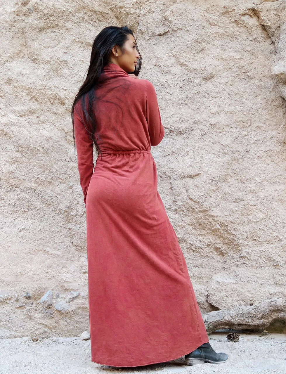 Chunky Cowl Gaia Long Dress