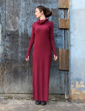 Chunky Cowl Pencil Long Dress