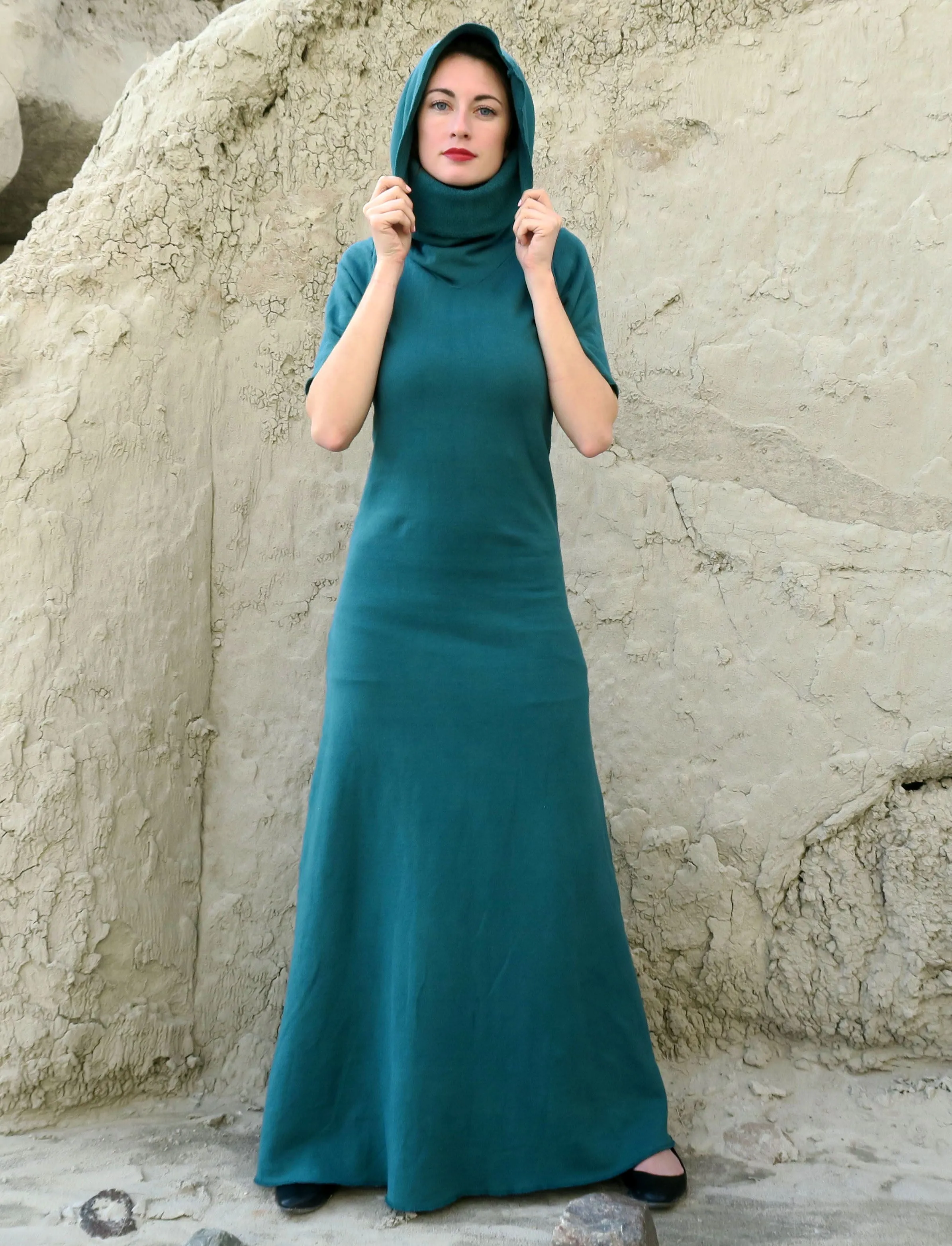 Chunky Cowl Simplicity Long Dress