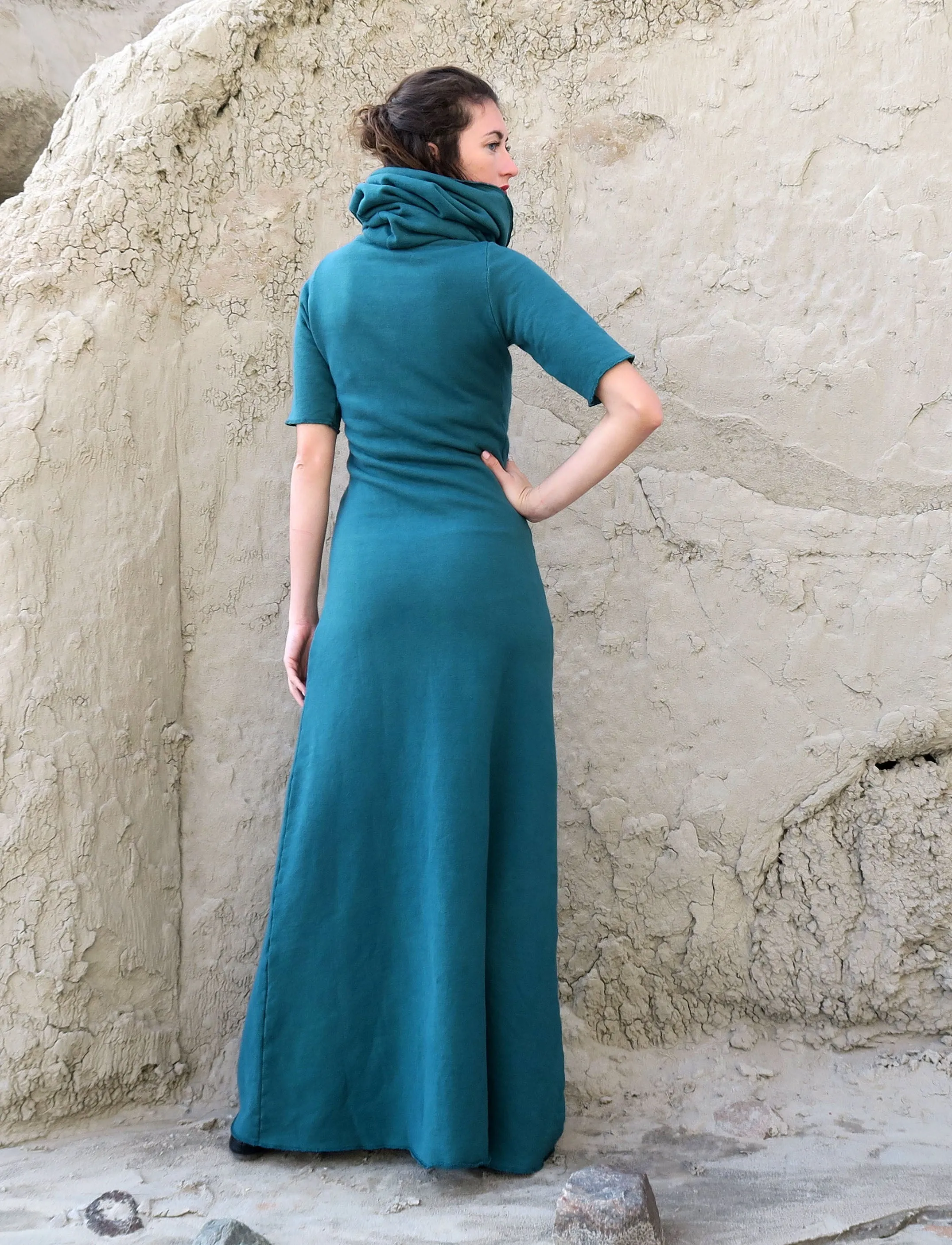 Chunky Cowl Simplicity Long Dress