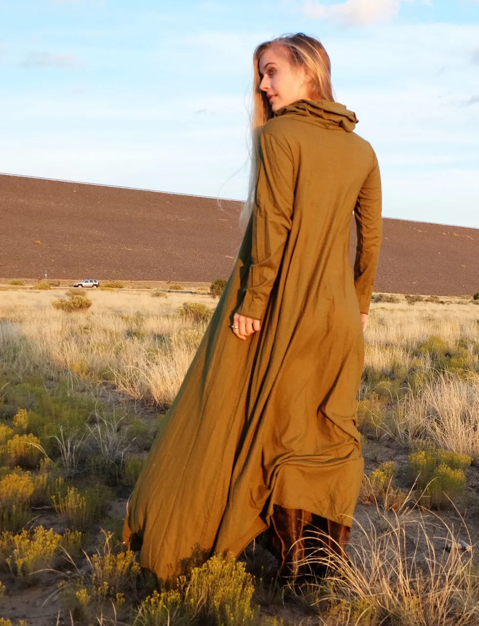 Chunky Cowl Wanderer Long Dress