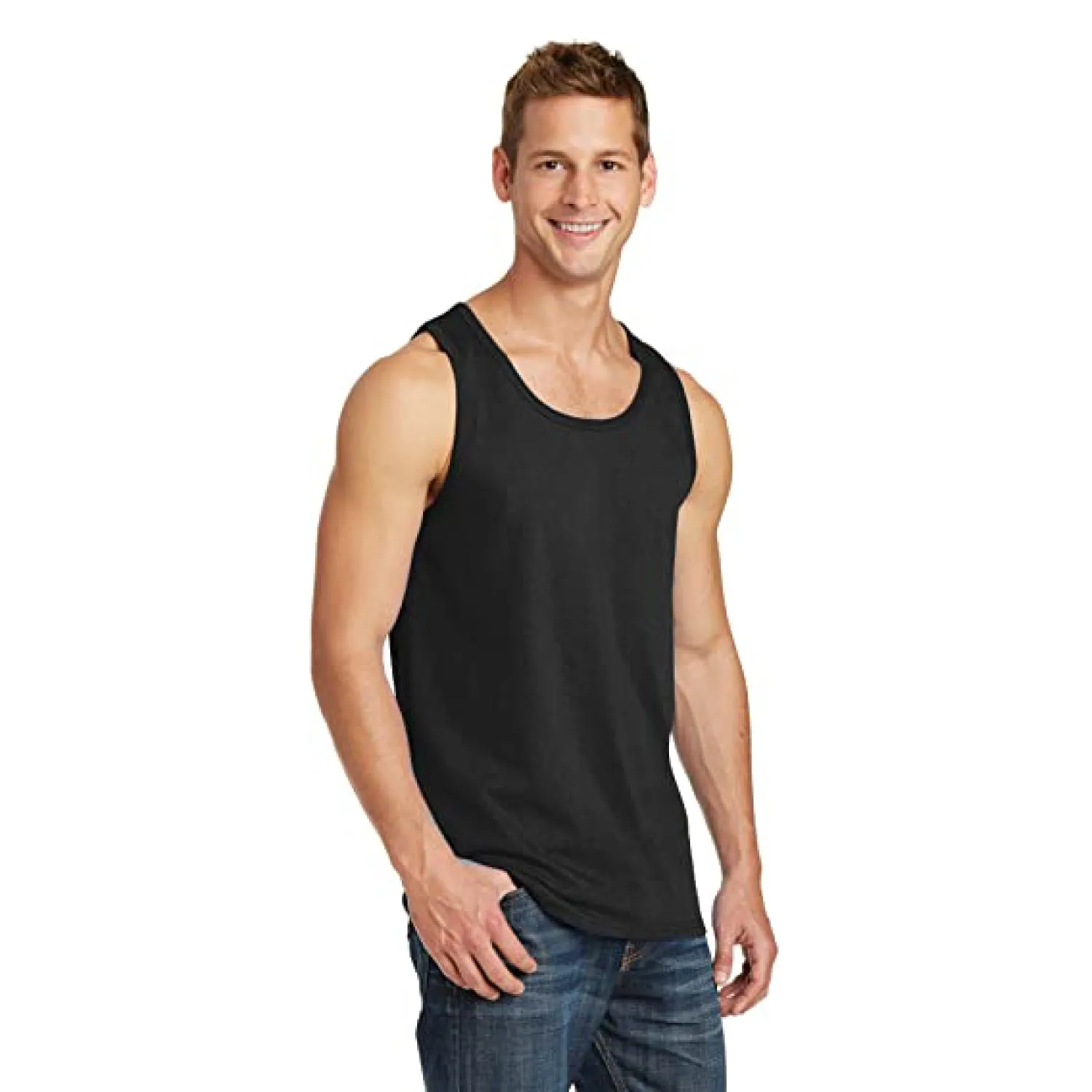 Classic Black Sleeveless Vest (Pack of 3)