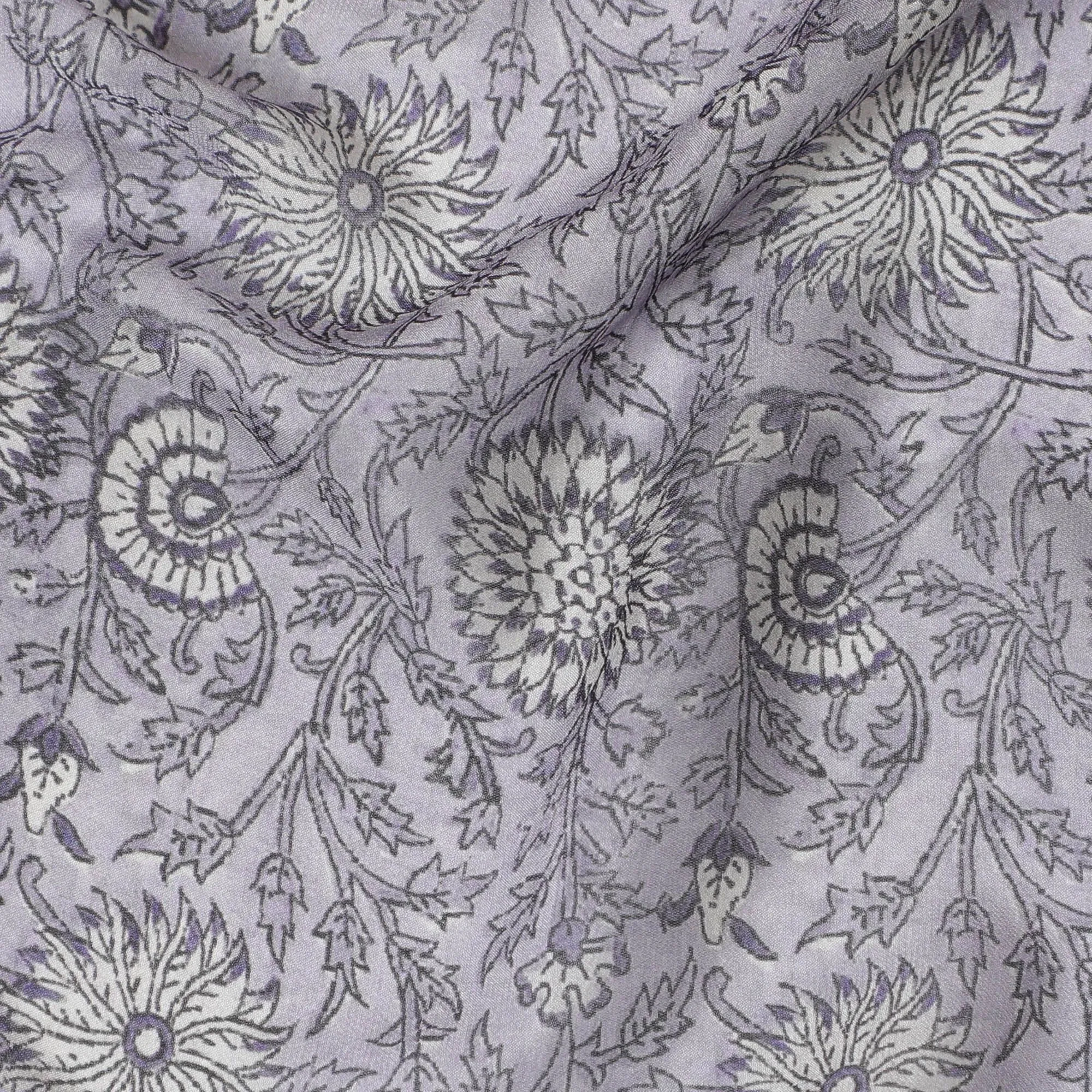 Classic Paisley Synthetic Georgette Fabric-D17523