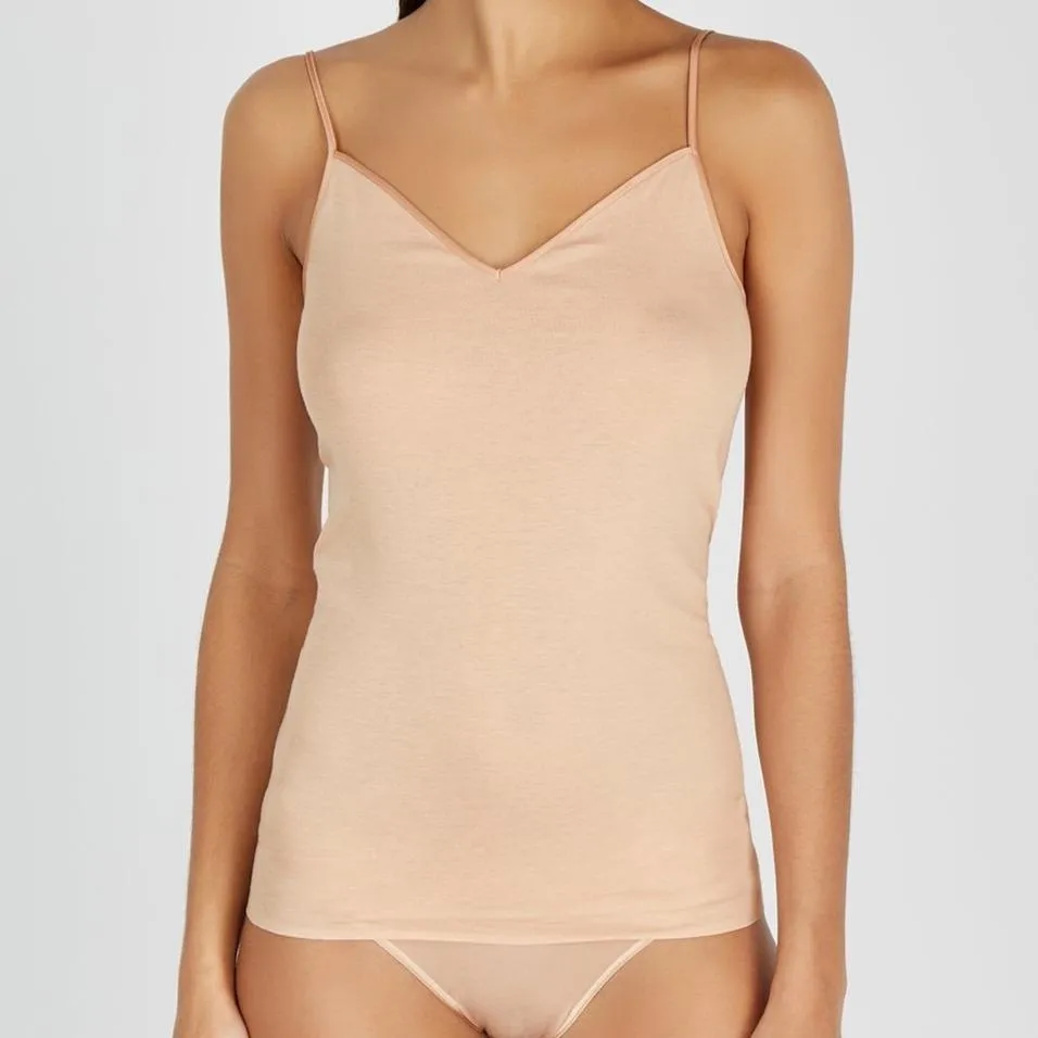 Cotton Seamless Spaghetti Camisole