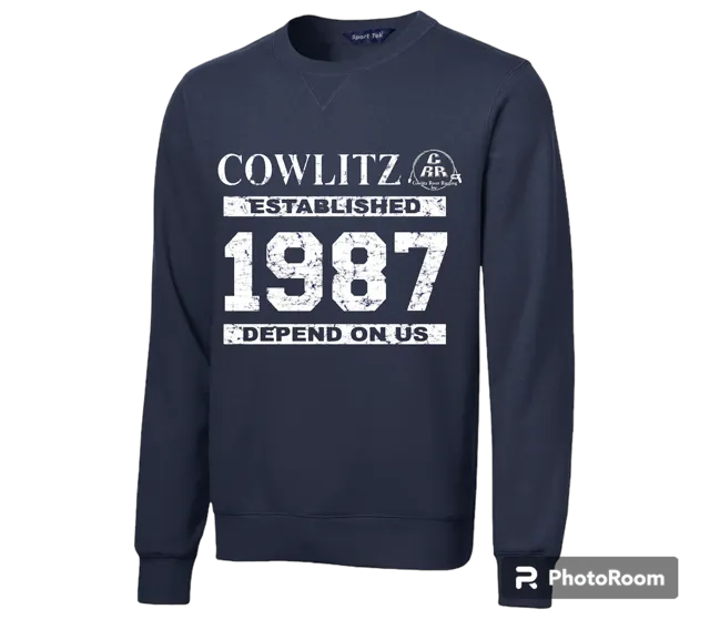 Cowlitz River Rigging Logo Crew Neck Sweatshirt