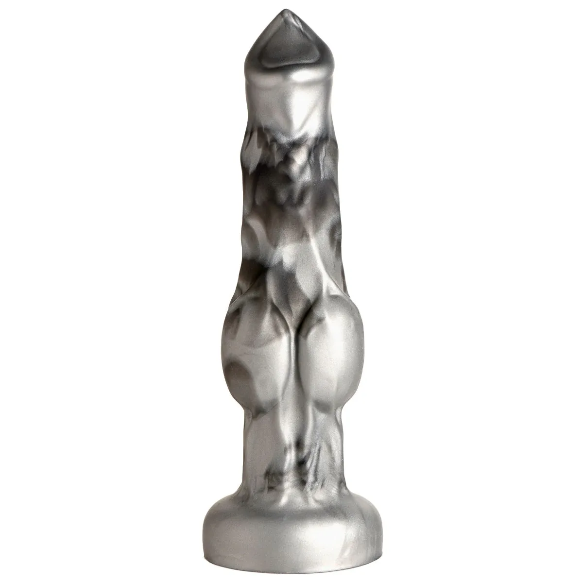 Creature Cocks Night Prowler Silicone Dildo Silver Medium