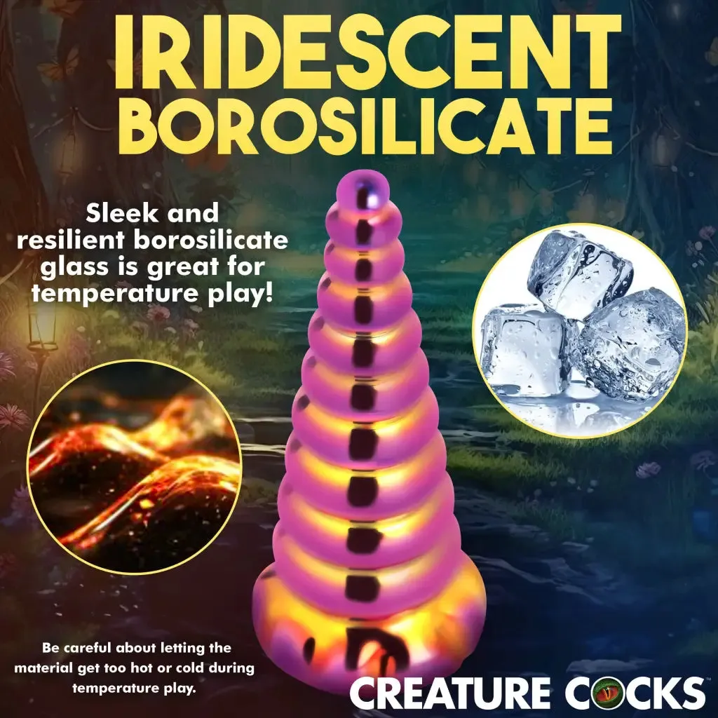 Creature Cocks Twilight Rainbow Glass Dildo