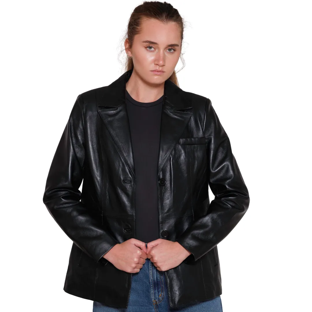 Dahlia Womens Fashion Leather Jacket