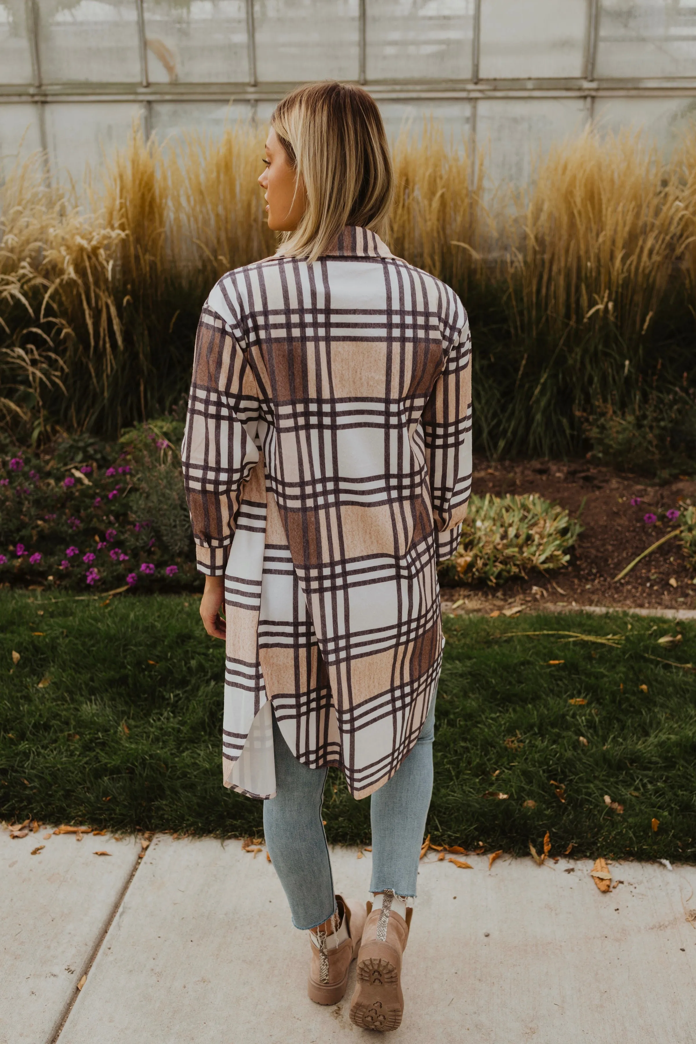 Daniela Long Plaid Shacket - FINAL SALE