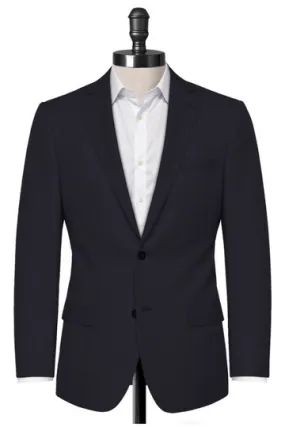 Dark Navy Herringbone Blazer