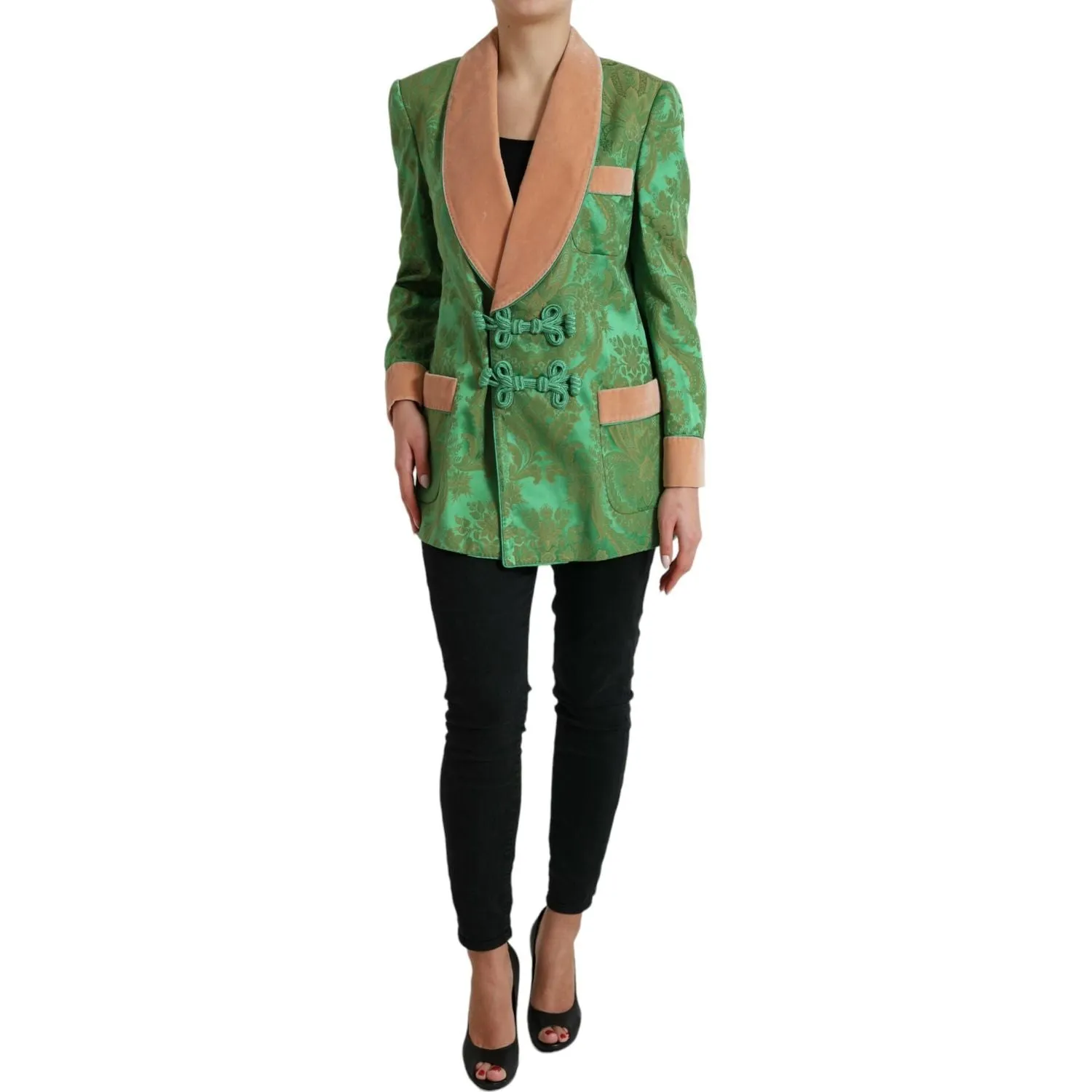 Dolce & Gabbana Floral Elegance Double Breasted Blazer