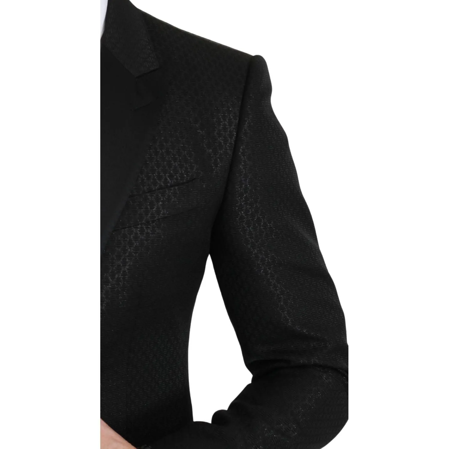 Dolce & Gabbana Slim Fit Martini Black Blazer Jacket