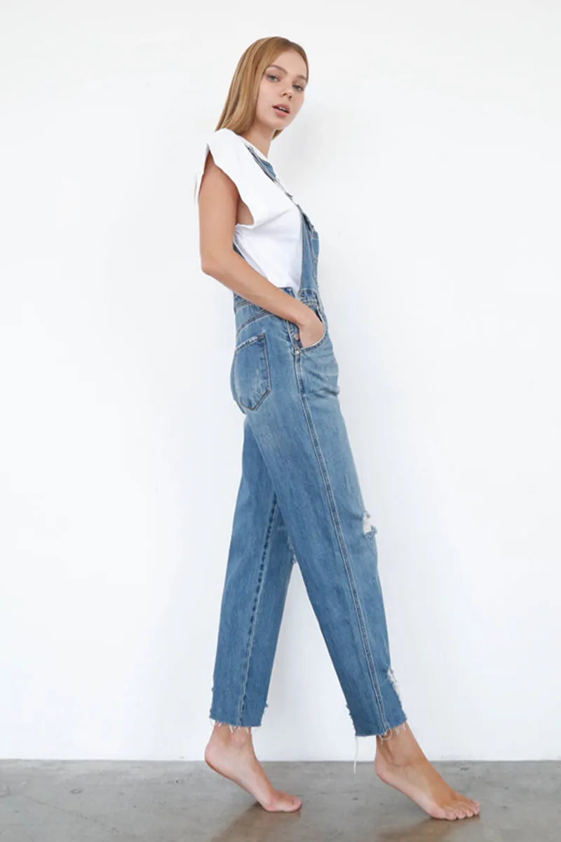 Domineering Slim Straight Overalls