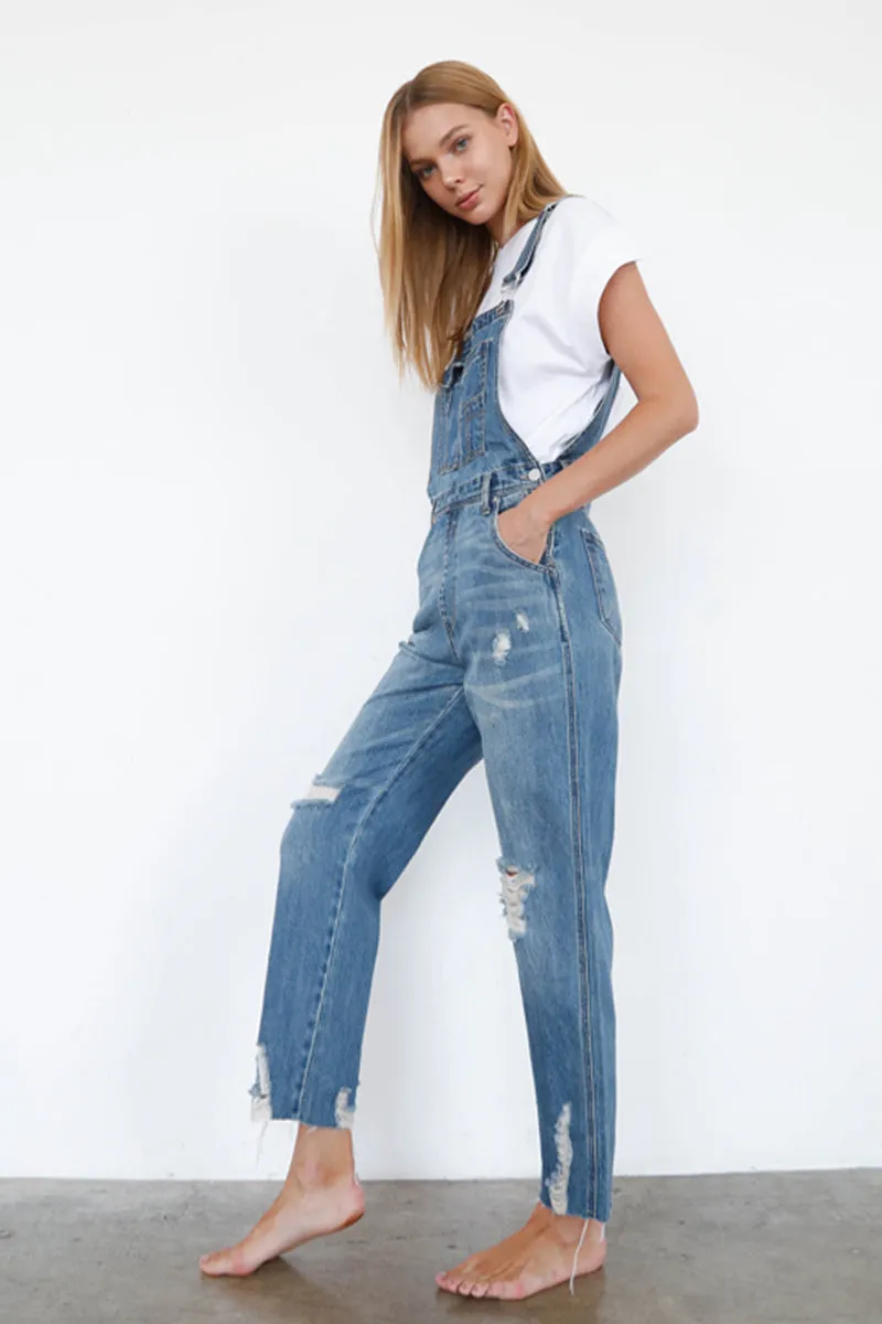 Domineering Slim Straight Overalls