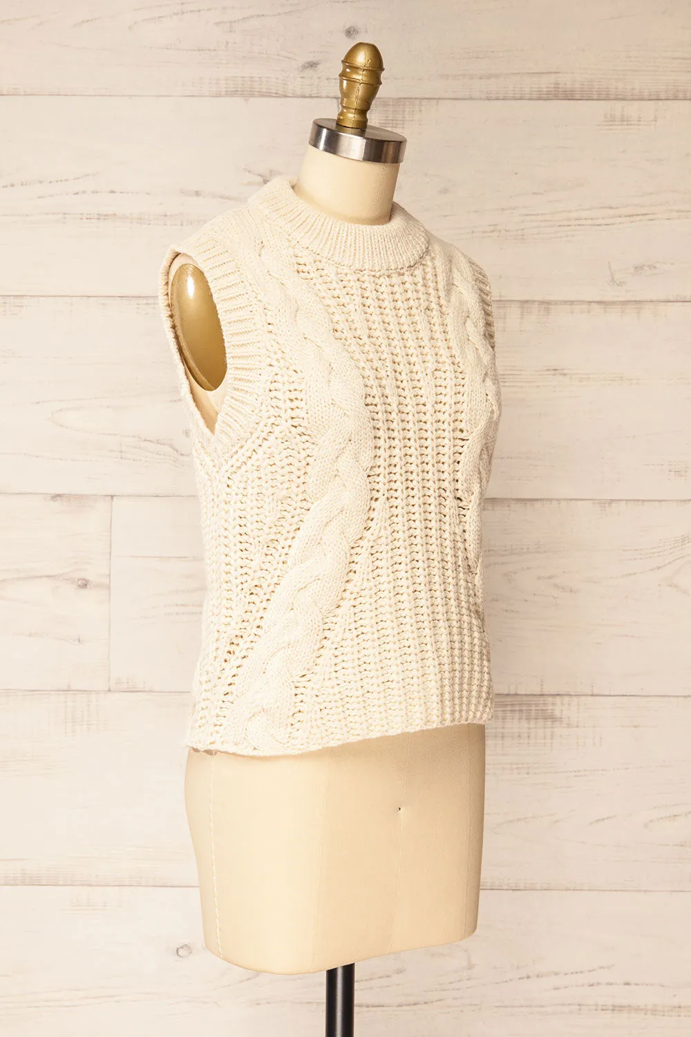 Edinburgh | Sleeveless Knitted Top